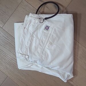 EUC Modfitters Soho Skinny Pant Men's sz 38 White Flat Front Chino Pants